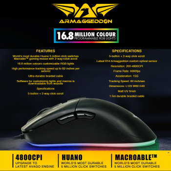Armaggeddon Gaming Mouse Havoc 2 Armaggeddon Gaming Mouse Havoc 2